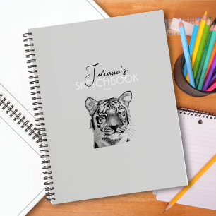 Tiger Original Art Drawing Notitieboek
