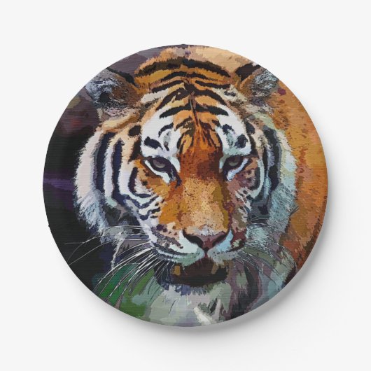 Tiger  papieren bordje (Voorkant)