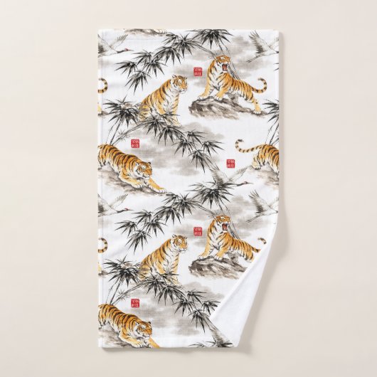 tiger pattern (Serviette à main)