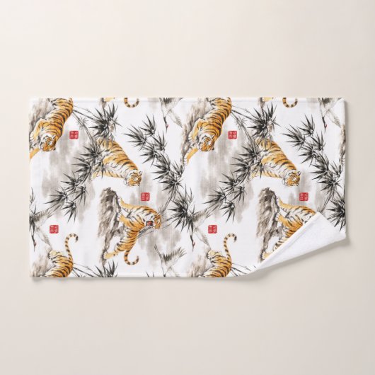 tiger pattern (Serviette à main)