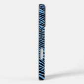 Tiger Pattern in Light Blue with Tiger Case-Mate iPhone Case (Achterkant / Rechts)