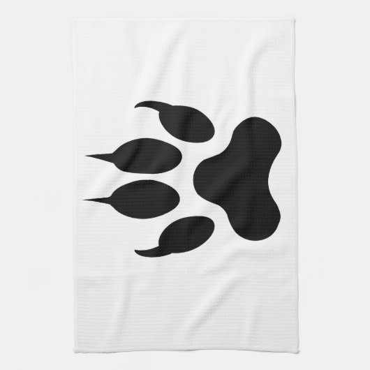 Tiger Paw-afdrukken Theedoek (Verticaal)