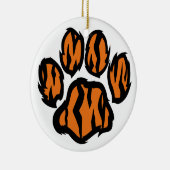Tiger Paw Keramisch Ornament (Rechts)