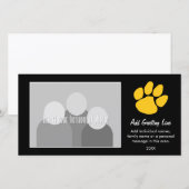 Tiger Paw Print - Sportfan of Afstuderen Aankondiging (Voorkant / Achterkant)