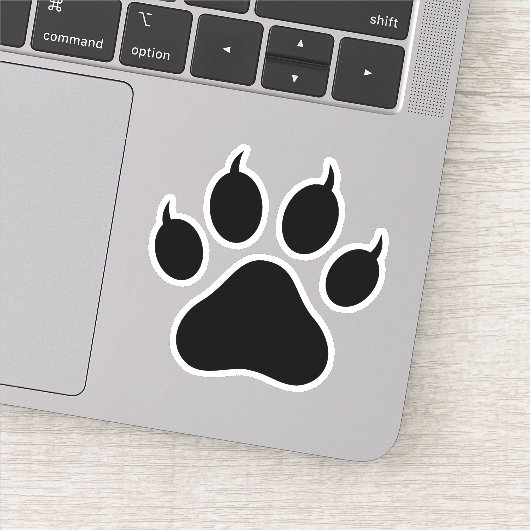 Tiger Paw Print Sticker (Detail)