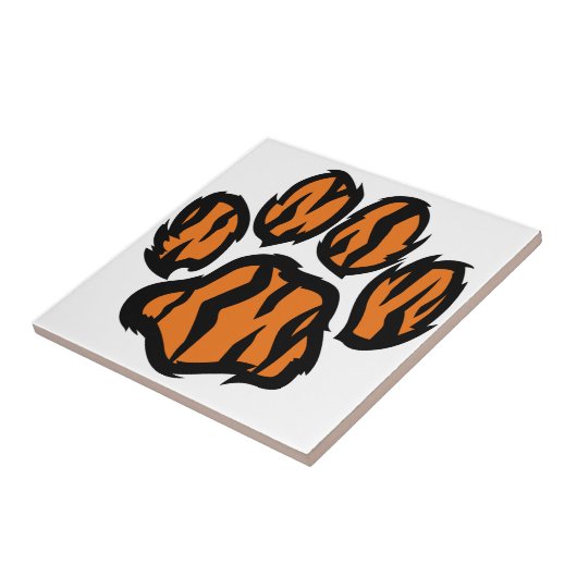 Tiger Paw Tegeltje (Zijkant)