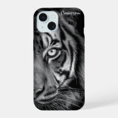 Tiger Phone Case – Customizable iPhone 15 Hoesje (Achterkant)
