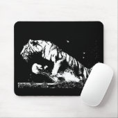 Tiger Pop Art Muismat (Met muis)