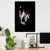 Tiger Pop Art Poster (Thuiskantoor)