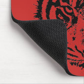 Tiger Pop Art Red Black Muismat (Hoek)