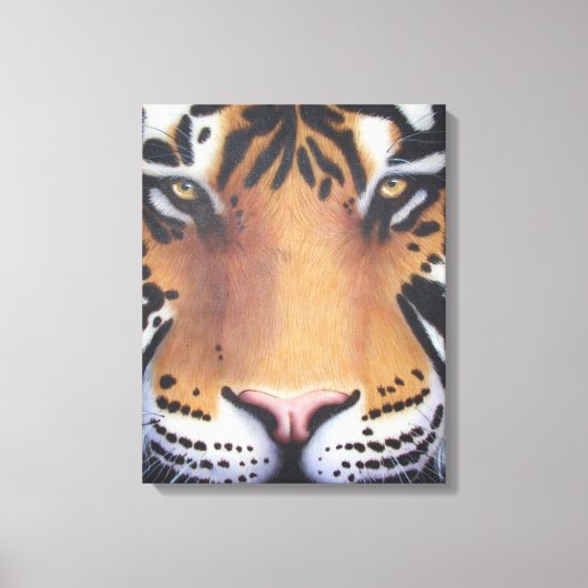 Tiger Portrait Canvas Afdruk (Voorkant)