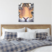 Tiger Portrait Canvas Afdruk (Insitu (Slaapkamer))