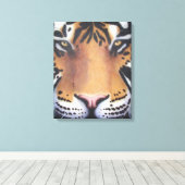 Tiger Portrait Canvas Afdruk (Insitu (Houten vloer))