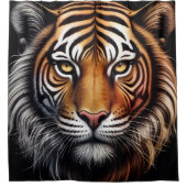 Tiger Portrait Douchegordijn (Voorkant)