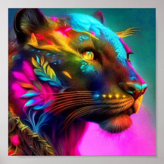 Tiger Portrait Poster (Voorkant)