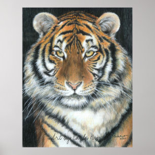 Tiger Poster, Kunst van Carla Kurt Poster
