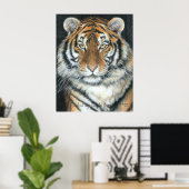 Tiger Poster, Kunst van Carla Kurt Poster (Thuiskantoor)
