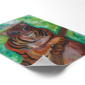 TIGER POSTER PAR L'ARTISTE PAULA REILLY. (Coin)