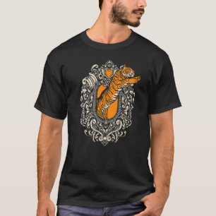 Tiger Predator Wildlife Wilderness Safari Zoo Afri T-shirt