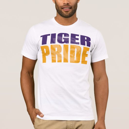 Tiger Pride White op wit T-shirt (Voorkant)
