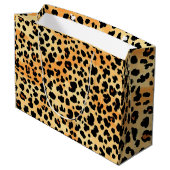 Tiger Print Gift Bag Groot Cadeauzakje (Achterkant Gekanteld)