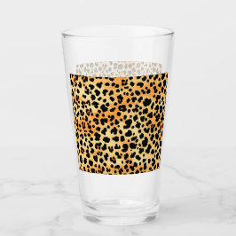 Tiger Print glazen beker