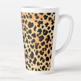 Tiger Print Highball Glas Latte Mok
