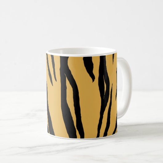 Tiger Print Koffie Mok (Voorkant rechts)