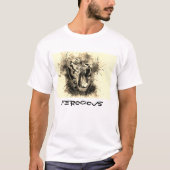 Tiger Print Mannen Basic T-Shirt (Voorkant)