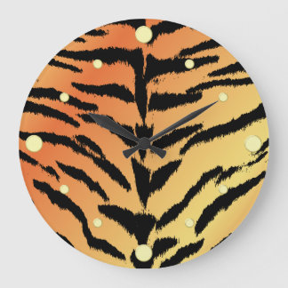 Tiger Print wandklok Grote Klok