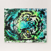 Tiger Puzzle - Colourful Tiger Eyes Puzzle (Horizontal)