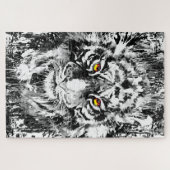 Tiger Puzzle | Tiger face Puzzle (Horizontal)