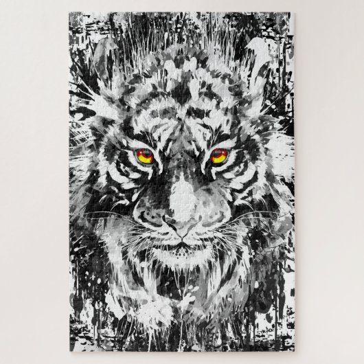 Tiger Puzzle | Tiger face Puzzle (Vertical)