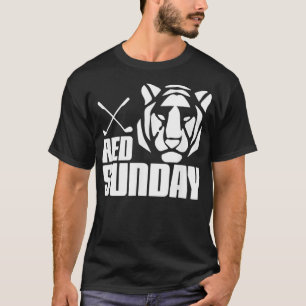 Tiger Red Sunday Golf t T-shirt