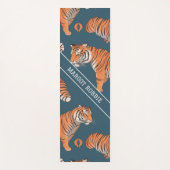 Tiger Retro Kleurrijk Gepersonaliseerd Patroon Yogamat (Voorkant)
