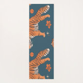 Tiger Retro Kleurrijk Gepersonaliseerd Patroon Yogamat (Achterkant)