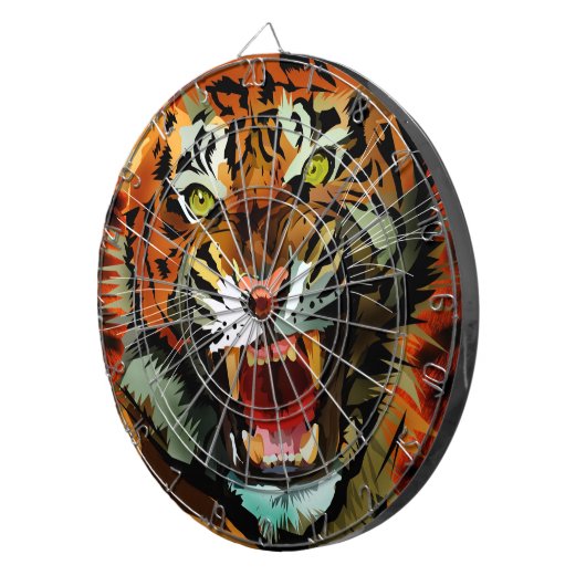 Tiger Roar Dartbord (Voorkant Rechts)