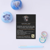 Tiger Roar, veiligheidspersoneel Adverteren brochu Flyer (Enkel)