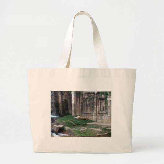 Tiger Roll Grote Tote Bag (Voorkant)