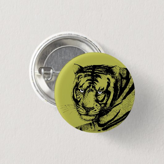 TIGER RONDE BUTTON 3,2 CM (Voorkant /achterkant)