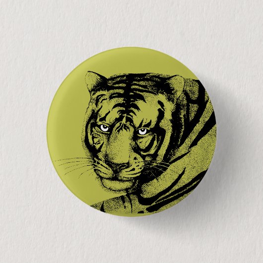 TIGER RONDE BUTTON 3,2 CM (Voorkant)
