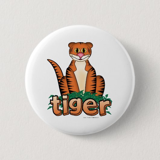 TIGER! RONDE BUTTON 5,7 CM (Voorkant)