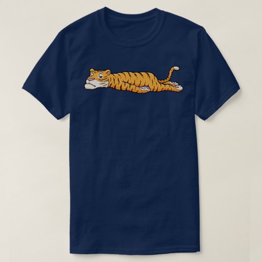 Tiger rusteert t-shirt (Design voorkant)