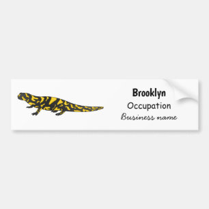 Tiger salamander cartoon illustratie bumpersticker