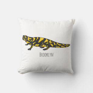 Tiger salamander cartoon illustratie kussen