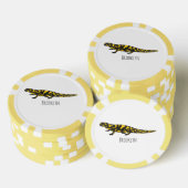 Tiger salamander cartoon illustratie poker chips (Opstapeling)