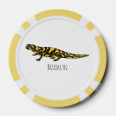 Tiger salamander cartoon illustratie poker chips (Achterkant)