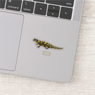 Tiger salamander cartoon illustratie sticker