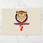 Tiger Sang Taste Liqueur Bouteille Étiquette (Étiquettes simples)