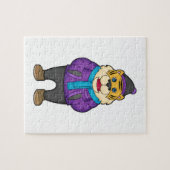 Tiger Scarf Beanie Legpuzzel (Horizontaal)